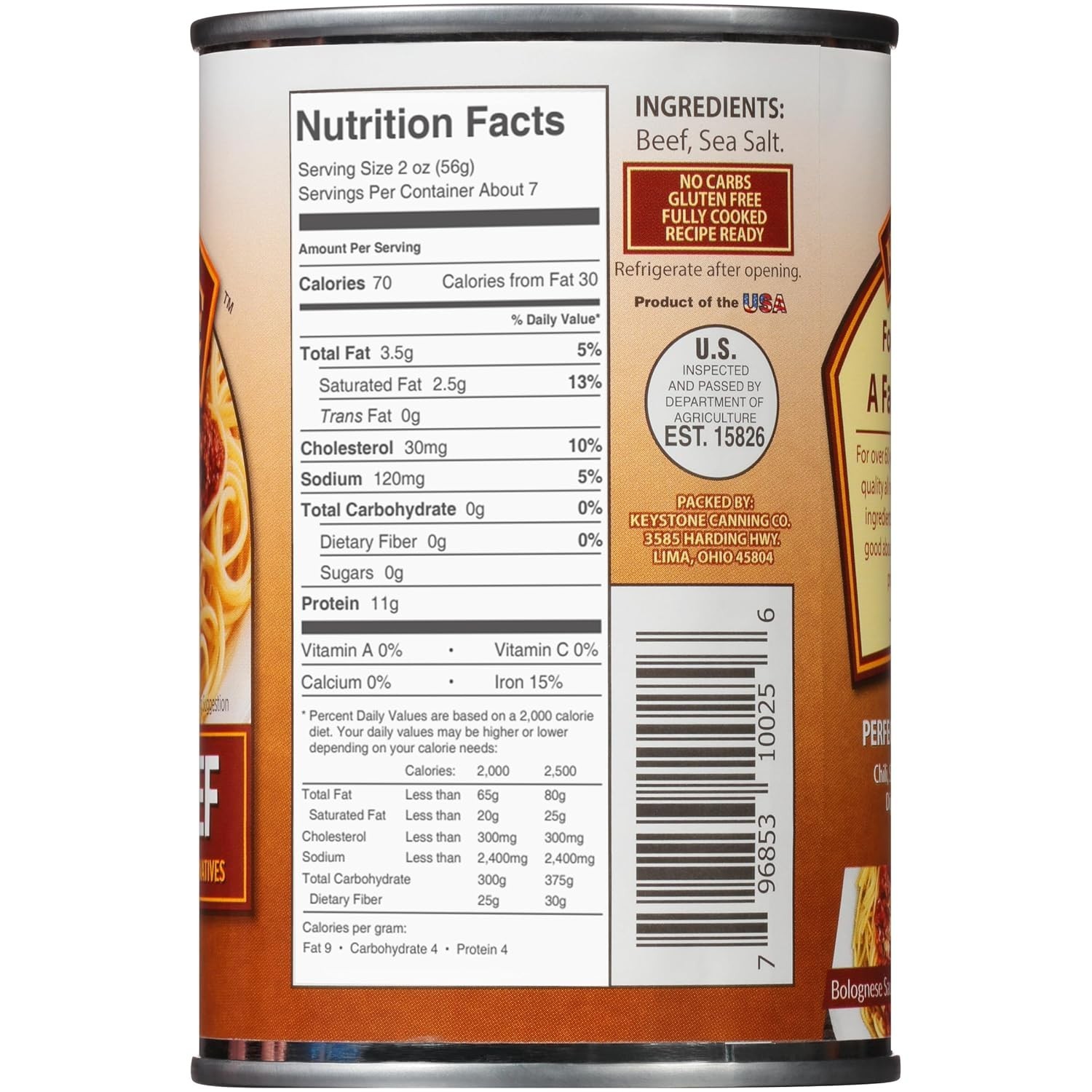 Versatile 14oz Ready-to-Eat Ground Beef – Perfect for Emergencies & Quick Meals