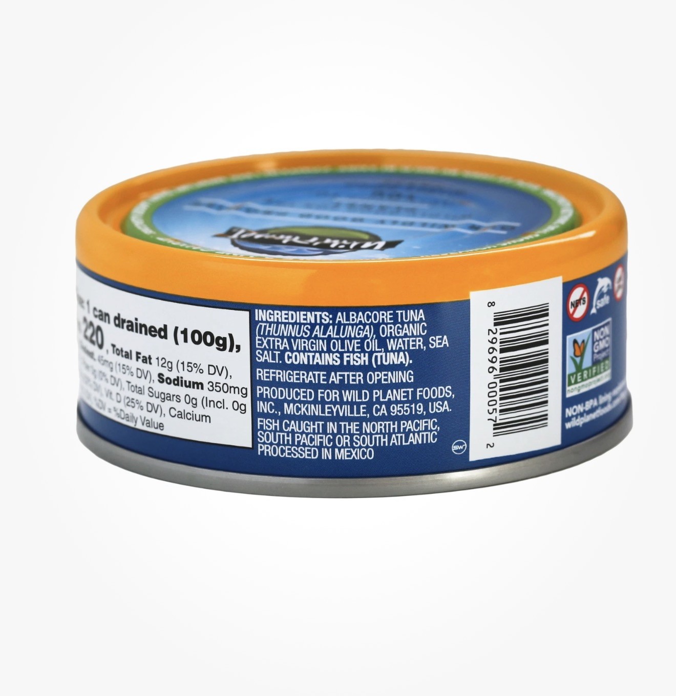 (12 pack) Albacore Solid Wild Tuna In Extra Virgin Olive Oil, 5 oz (bb 08/27)