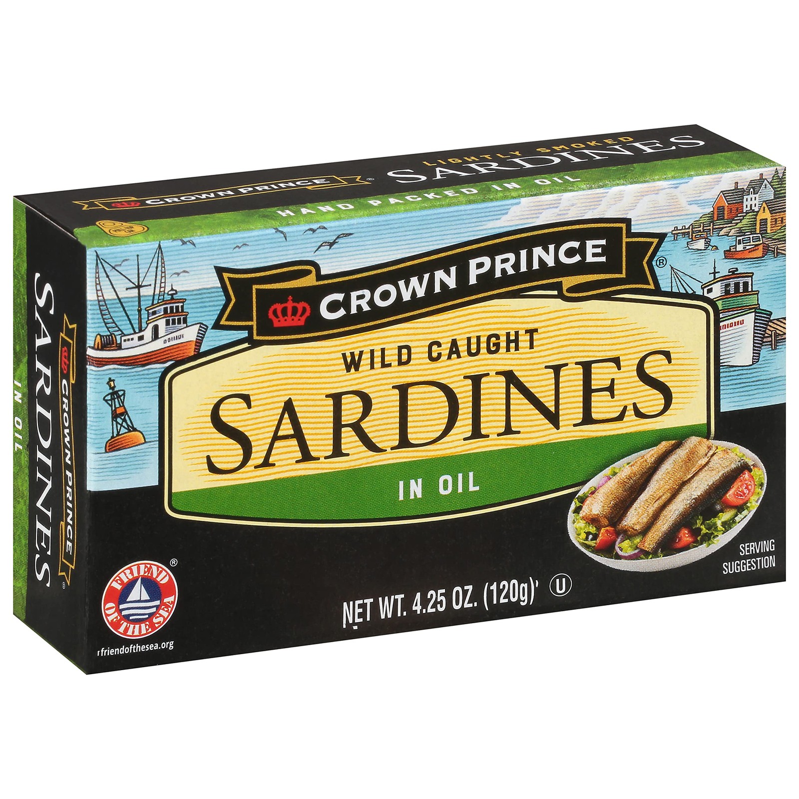 Sardines in Oil, 4.25-Ounce Cans (Pack of 12)