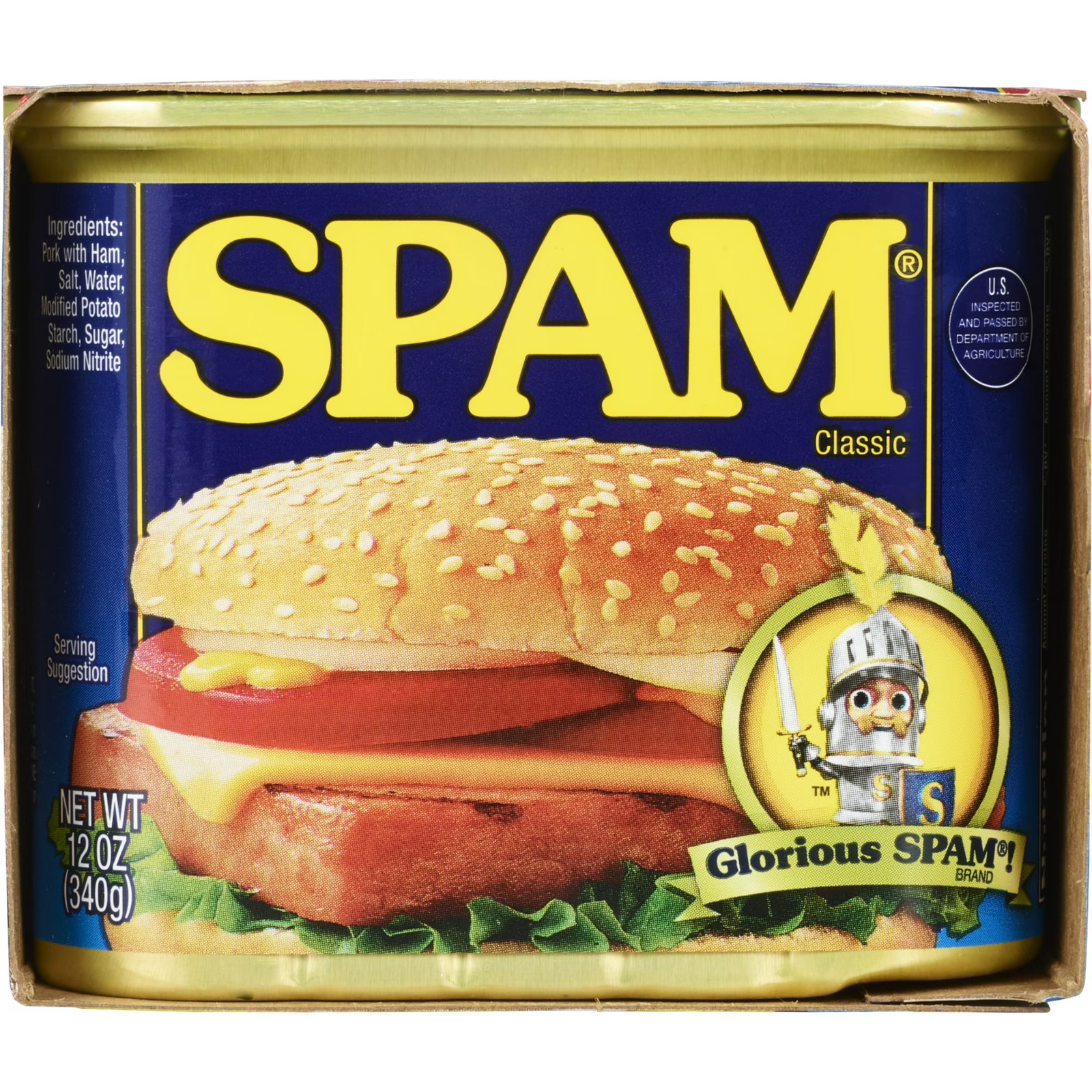 SPAM Classic, SPAM Canned Meat, 12 oz Can (12 Pack)
