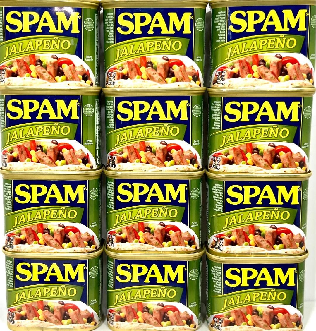 Spam Jalapeno Luncheon Meat 12 oz ( Pack of 12 )