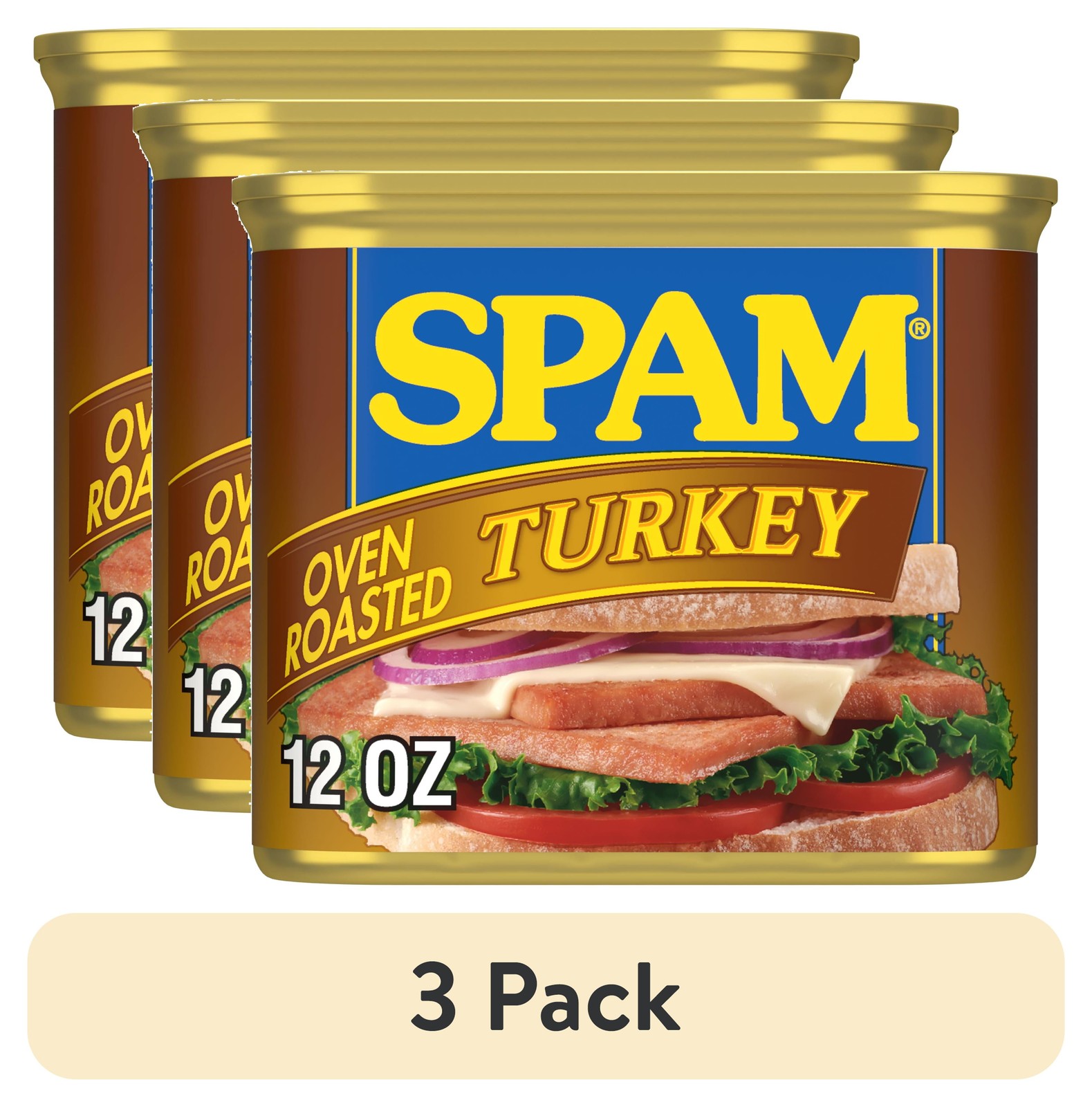 (3 pack) Oven Roasted Turkey, 12 oz Can