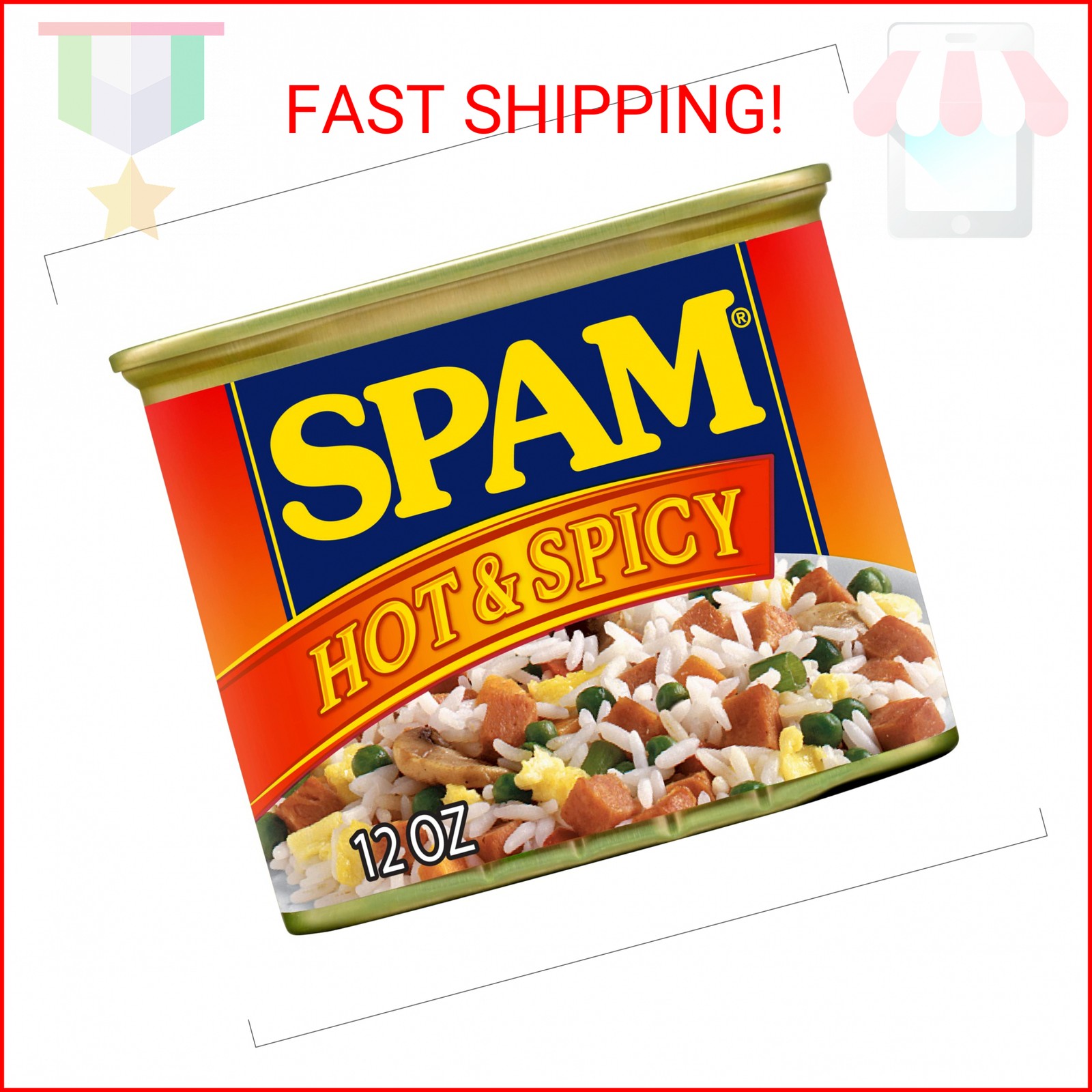 Spam Hot & Spicy, 12 Ounce Can