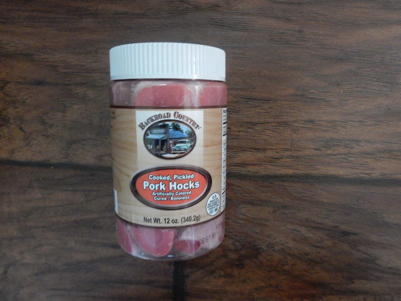 Backroad Country Fully Cooked Boneless Pickled Cured Pork Hocks, 12 oz Jar