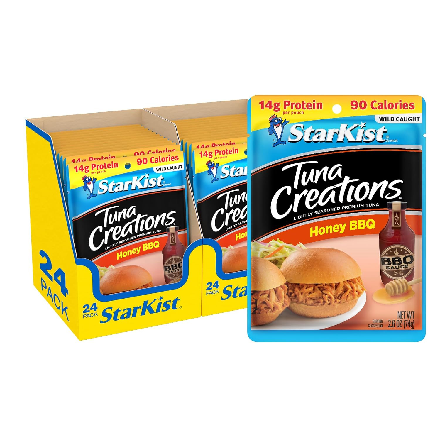 Tuna Creations Honey BBQ, 2.6 Oz, Pack of 24