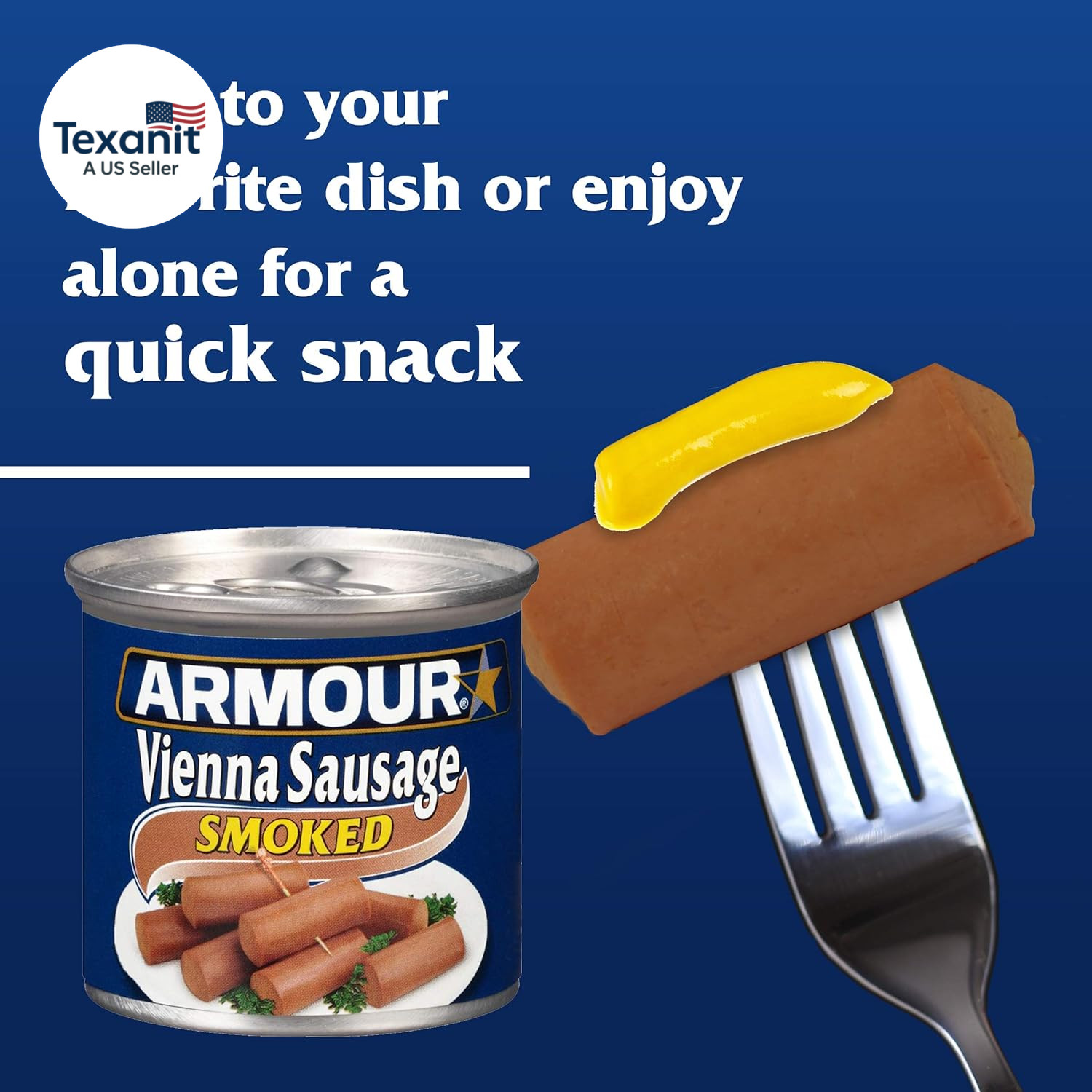 Star Vienna Sausage, Smoked Flavored, Ready to Eat Canned Sausage, 7G Protein pe