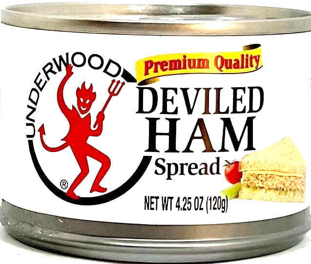 Underwood Premium Quality Deviled Ham Spread 4.25 oz ( Pack of 24 )~Exp 1/2027