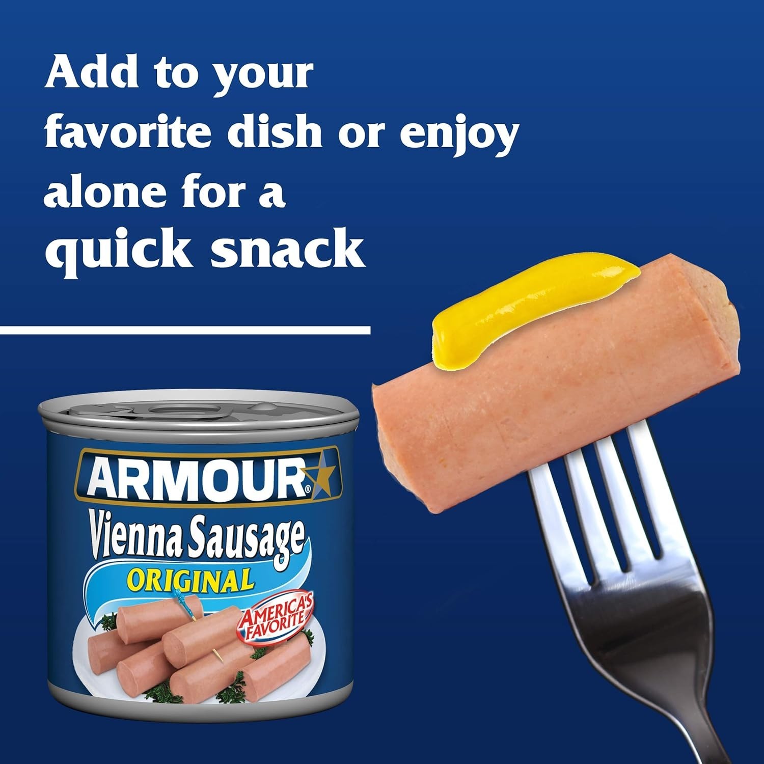 Armour Star Vienna Sausage Original Flavor Canned Sausage 4.6 oz Pack of 6
