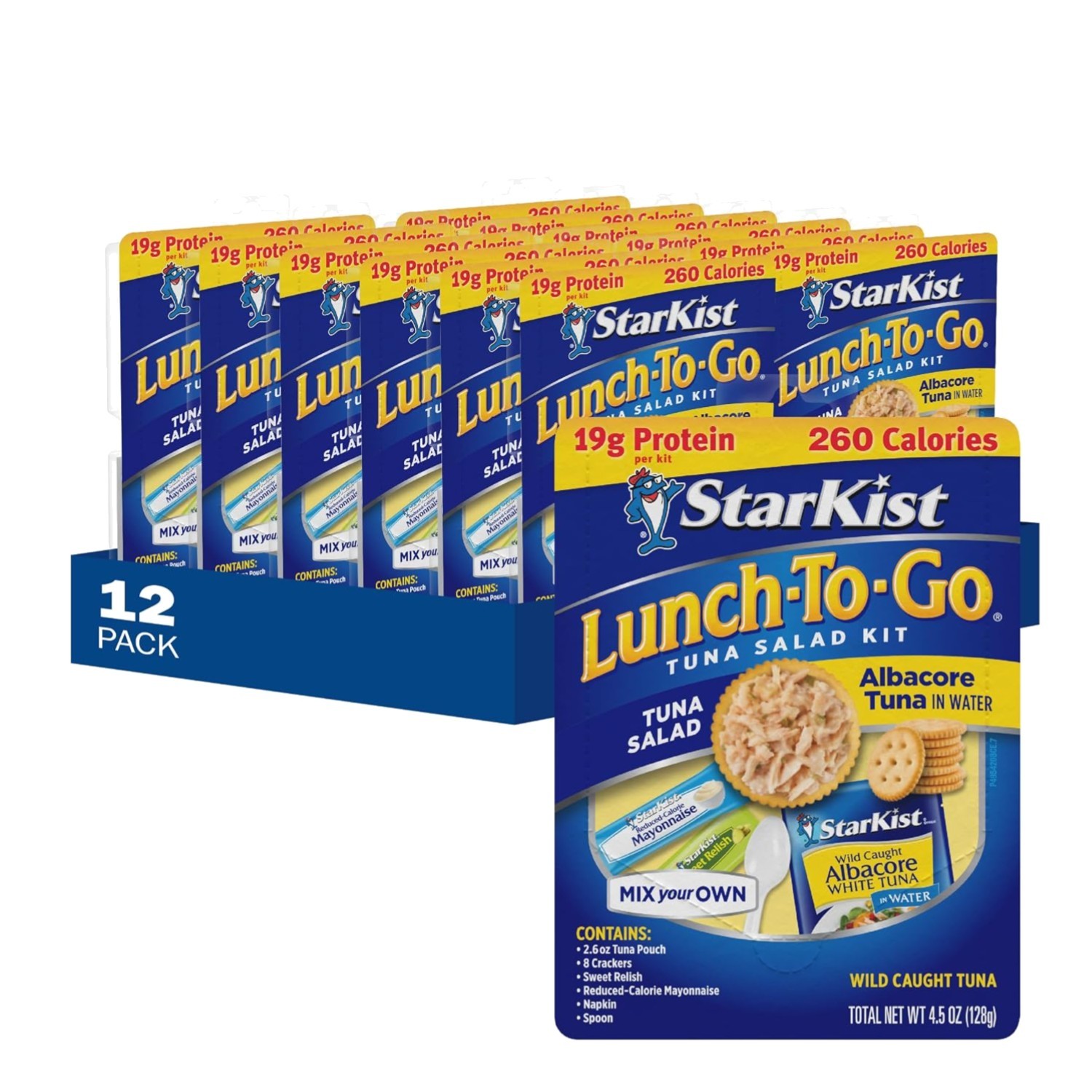 Lunch To-Go Albacore Pouch -Mix Your Own Tuna Salad Packaging May Vary Pack o…