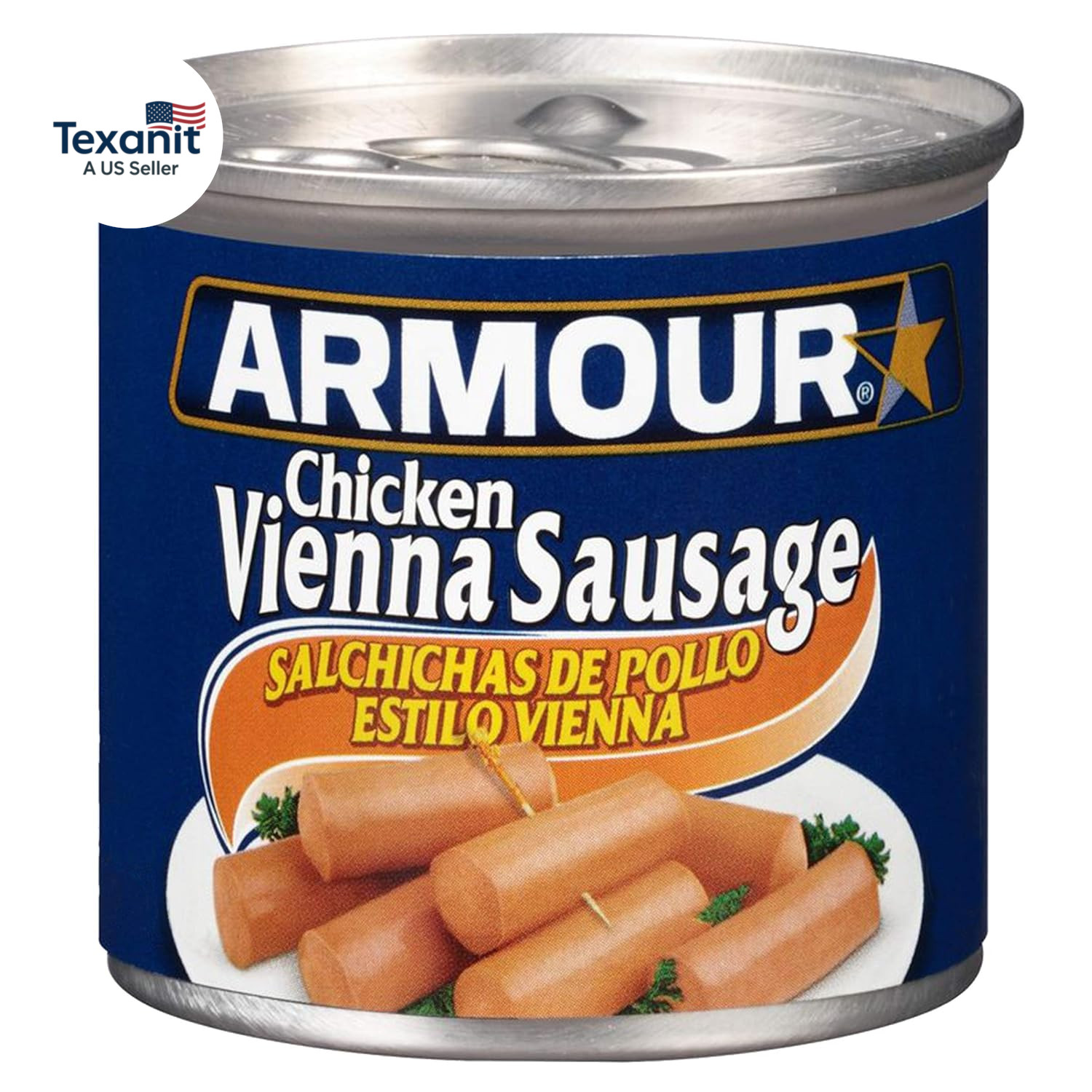 Star Chicken Vienna Sausage, Canned Sausage, 4.6 OZ (Pack of 24)