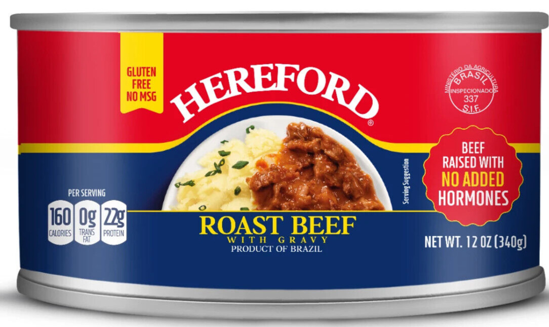 HereFord Roast Beef with Gravy Fully Cooked Ready to Serve 12 oz ( Pack of 24 )