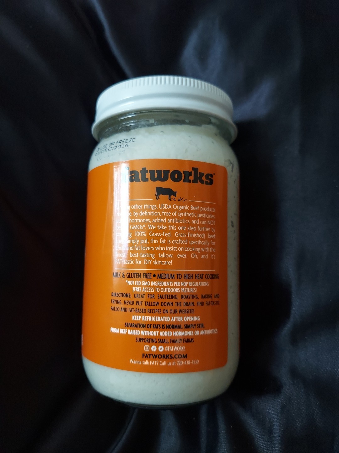 Organic Grass-Fed Beef Tallow, Certified Organic Non-Gmo Pasture-Raised Beef …