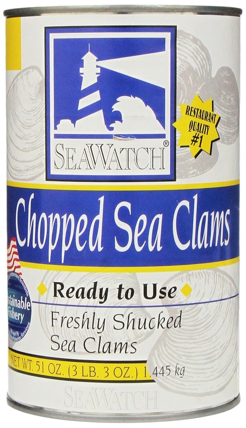 High-Quality Chopped Sea Clams 51oz Can – Ideal for Home Chefs and Restaurants