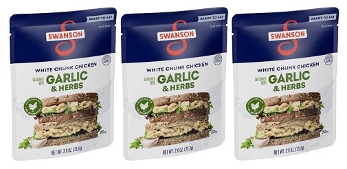 Swanson White Chunk Chicken Seasoned with Garlic & Herbs 3 Pack