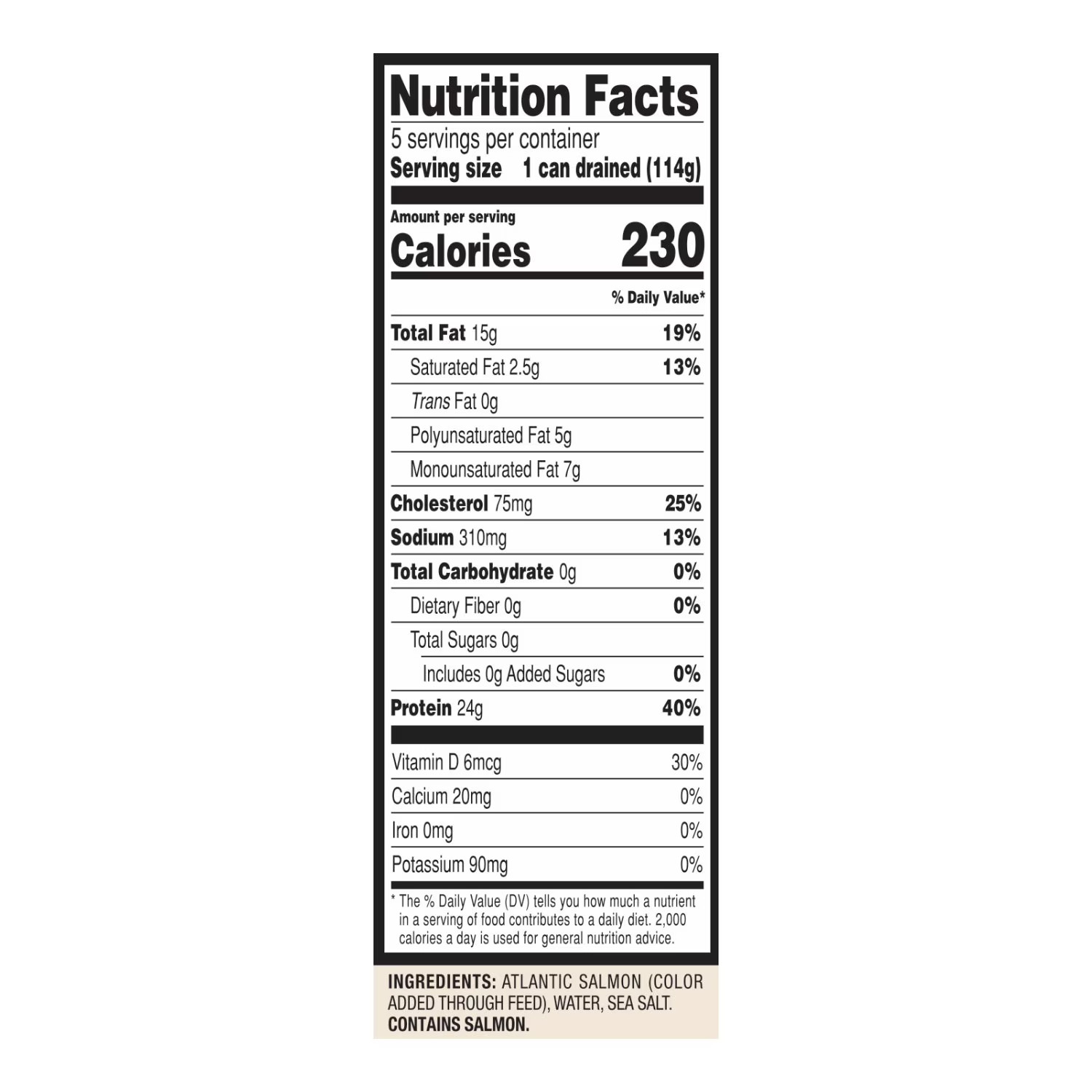 Member’s Mark Canned Atlantic Salmon, 7 Oz., 5 Pack – Ready-to-Eat Protein