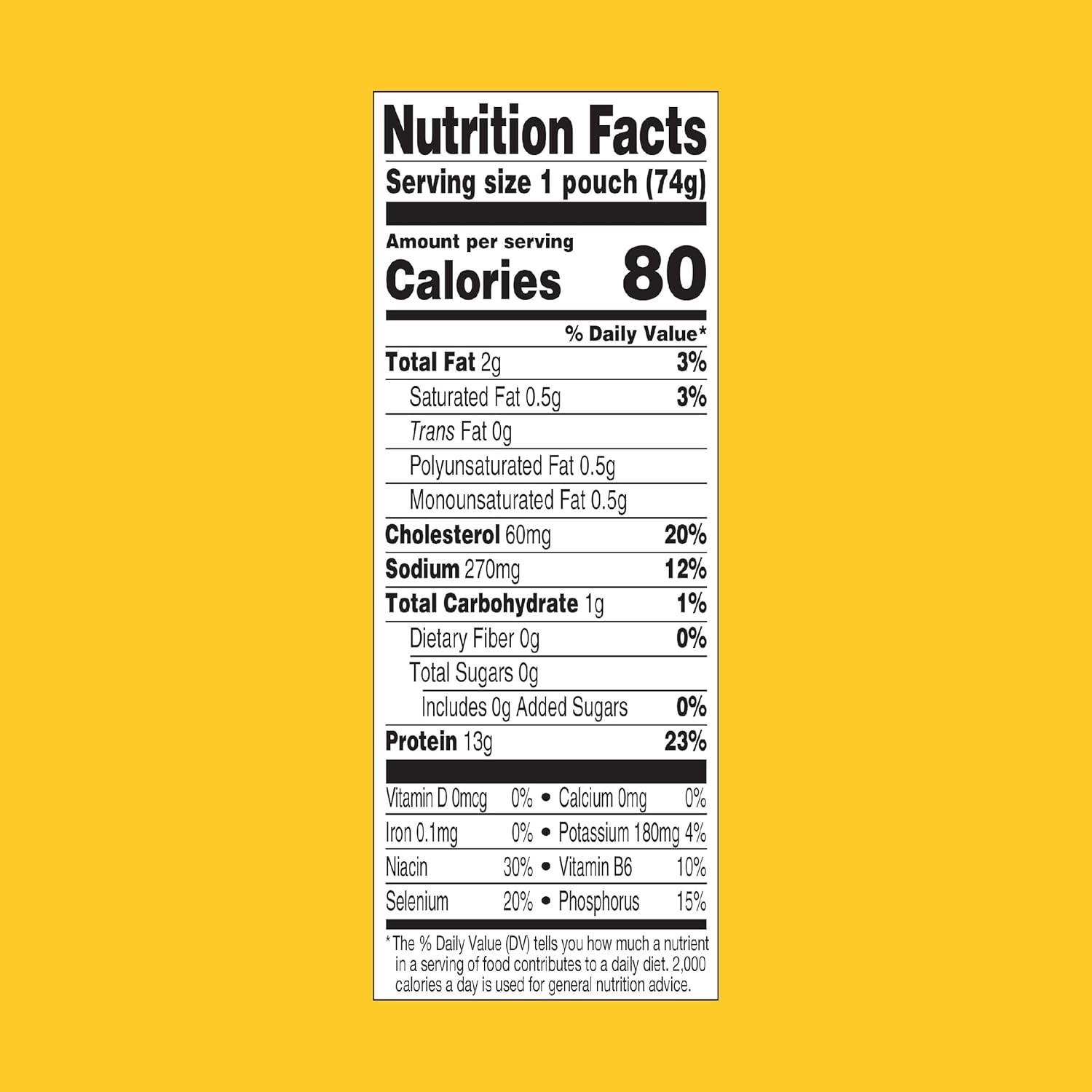 Versatile 2.6 oz Less Sodium Chicken Pouch – Perfect for Quick Recipes or Snacks