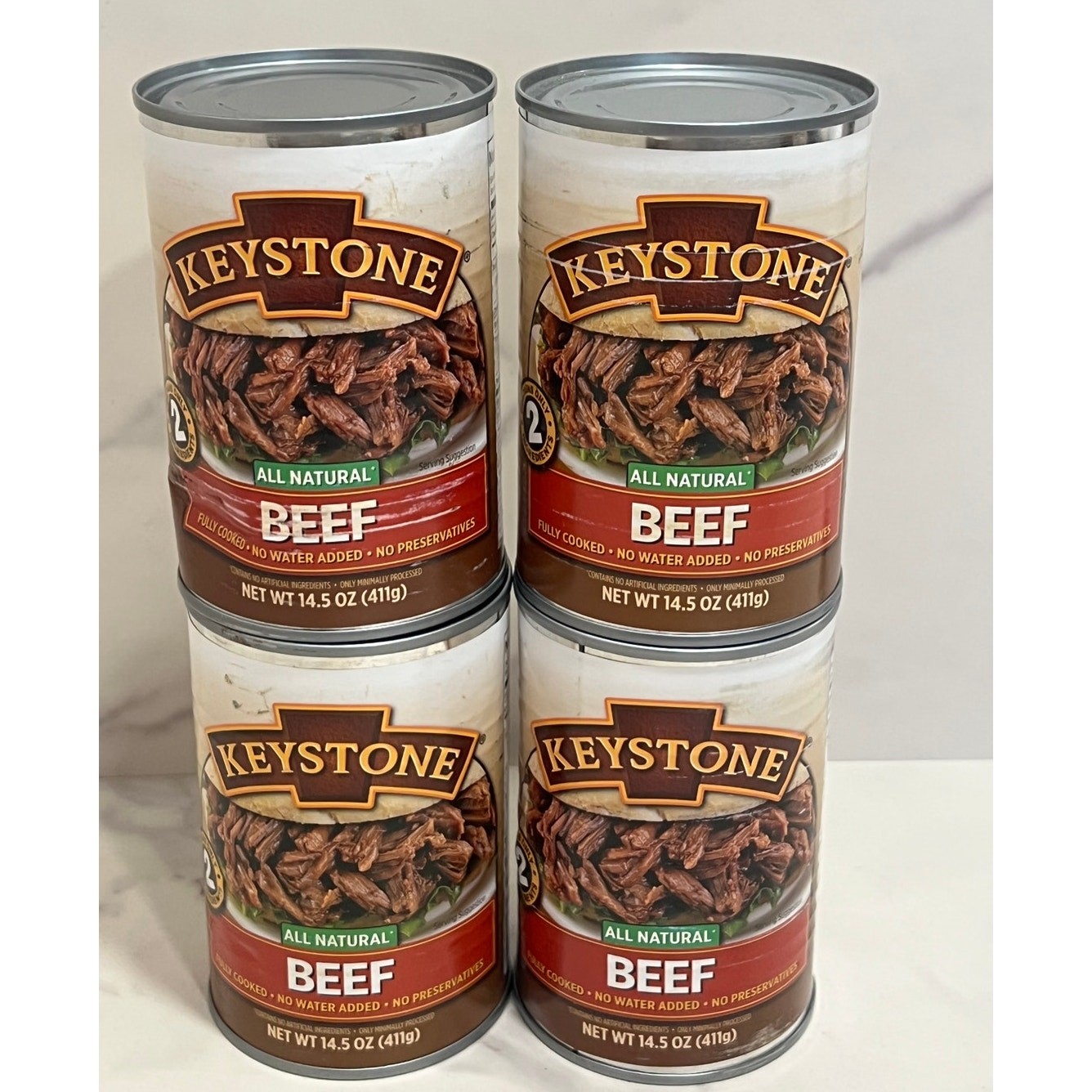 Keystone Canned Beef 6 Cans 14 oz 14.5 oz each Pack of 4