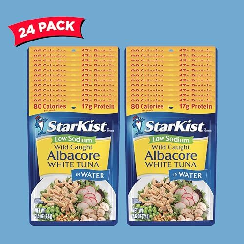 Low Sodium Albacore Tuna in Water 2.6 Oz Pack of 24