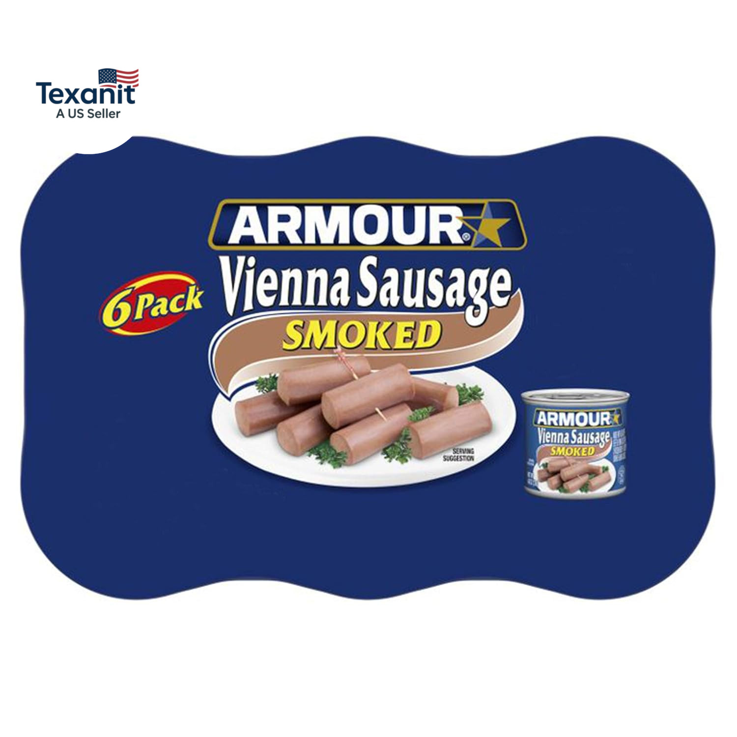 Star Vienna Sausage, Smoked Flavored, Ready to Eat Canned Sausage, 7G Protein pe