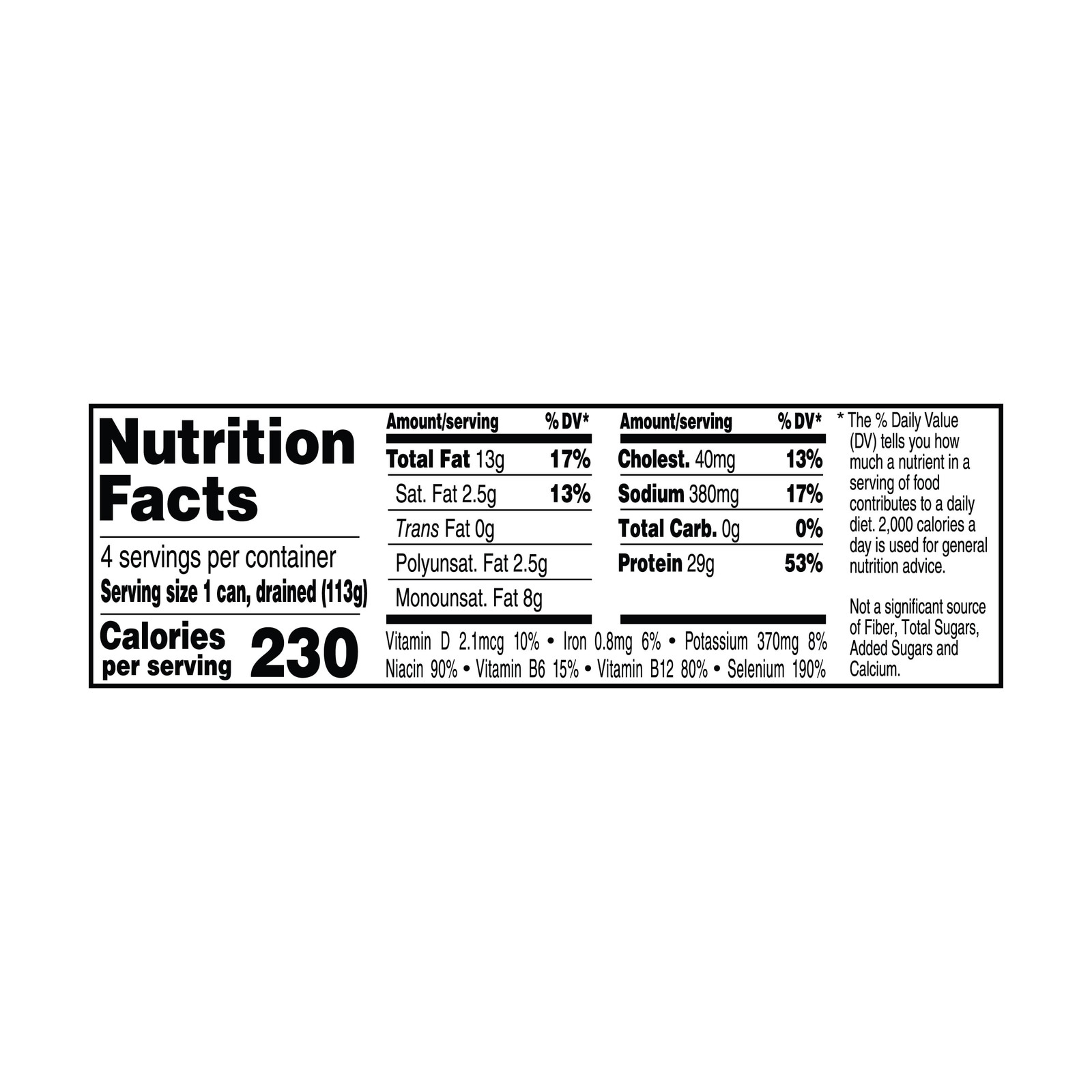 Solid Yellowfin/Light Tuna in Extra Virgin Olive Oil, 4.5 oz, Packaging May Vary
