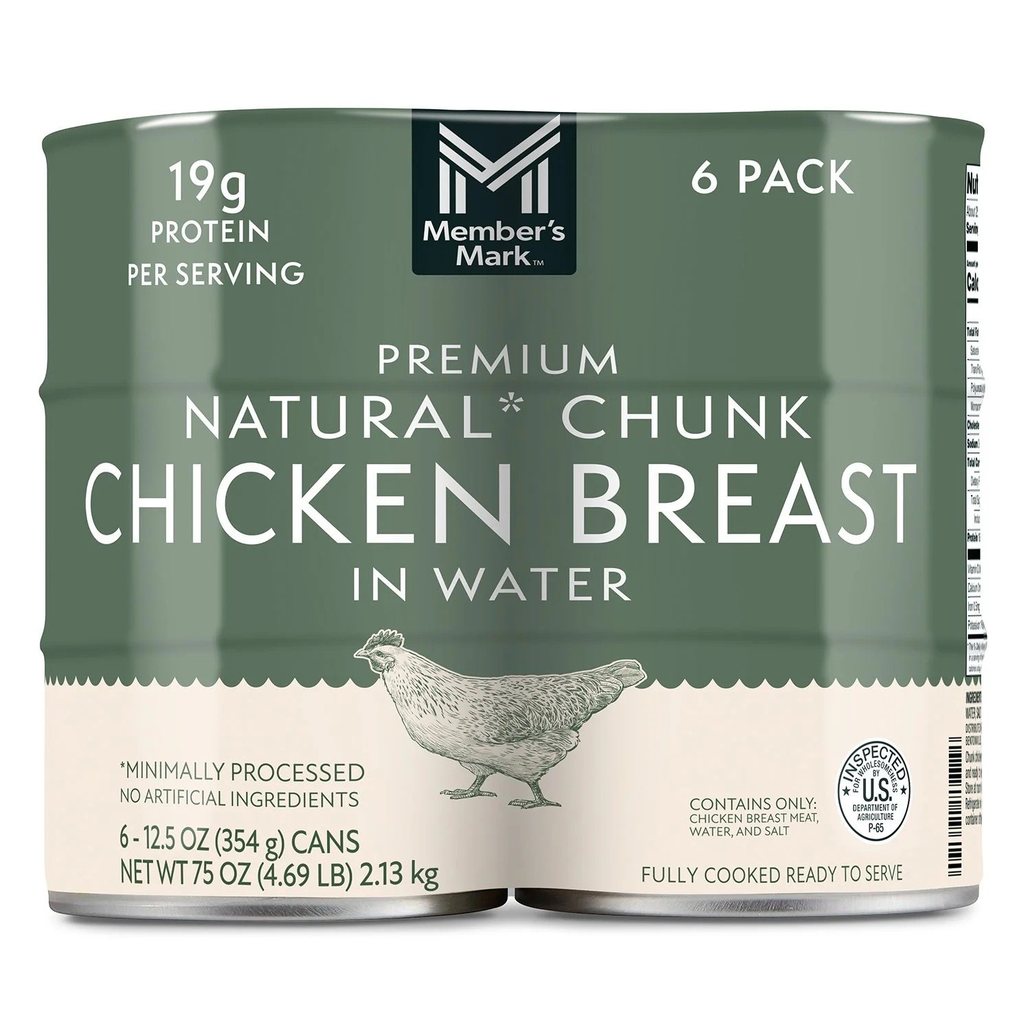 Member’s Mark Premium Chunk Chicken Breast (12.5oz.,6ct.) Free Shipping