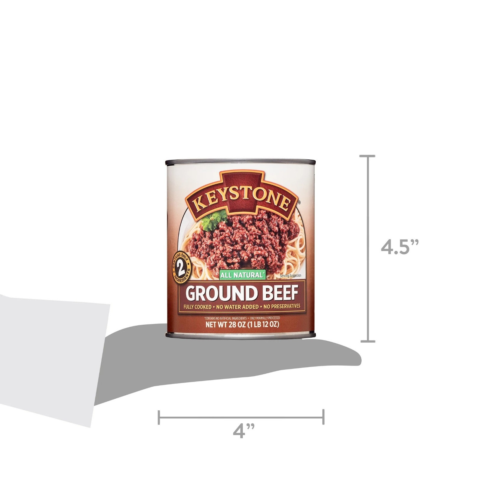 Free Shipping Keystone All Natural Ground Beef, 28 oz Can 3 cans