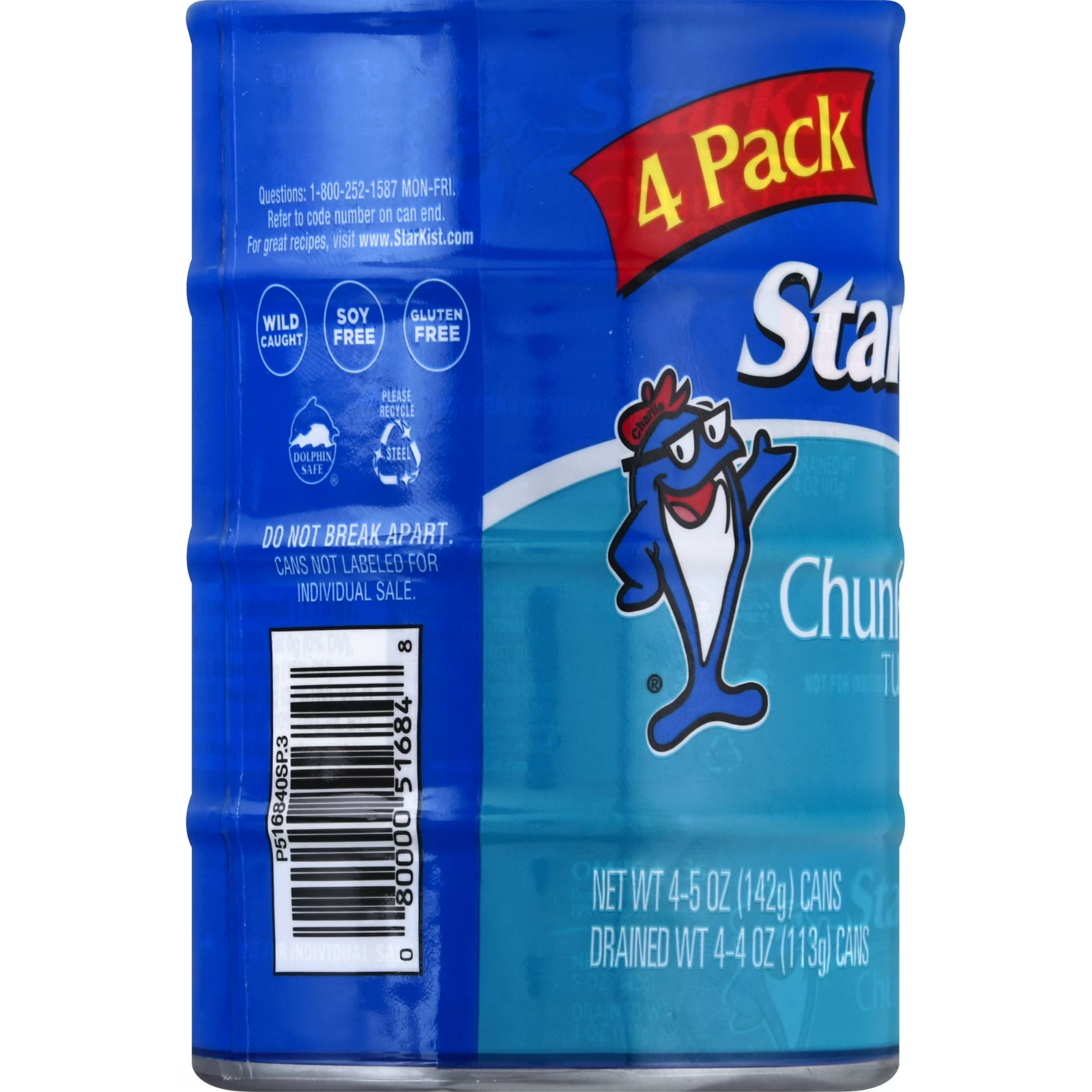 (2 pack) StarKist Chunk Light Tuna in Water, 20g Protein, 5 oz, 4 Can…..