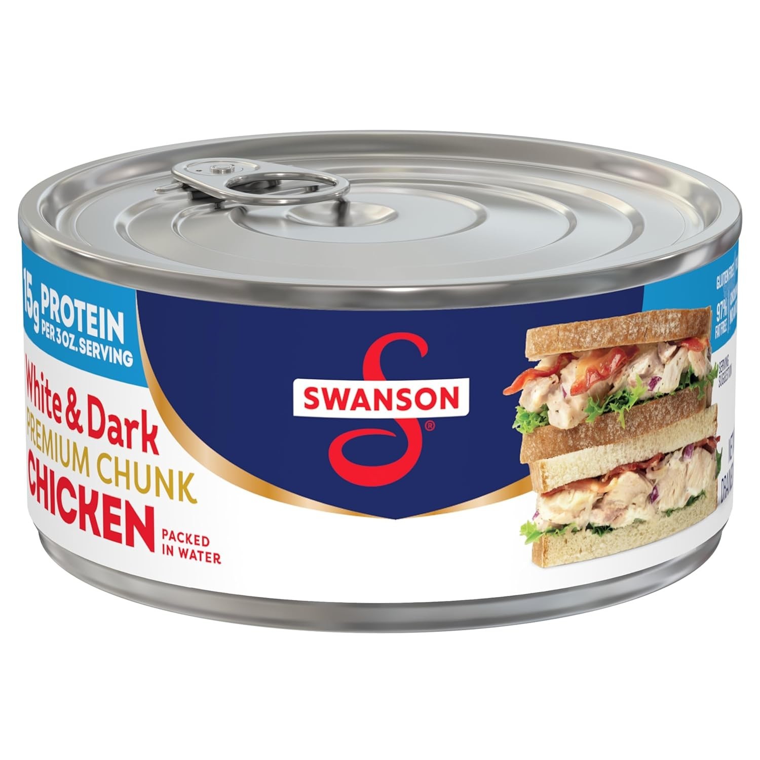9.75 Oz Swanson White and Dark Canned Chicken – Gluten-Free & Delicious