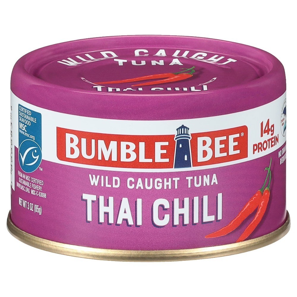 Thai Chili Flavored Light Tuna, Wild Caught, Gluten Free, 14g Protein per