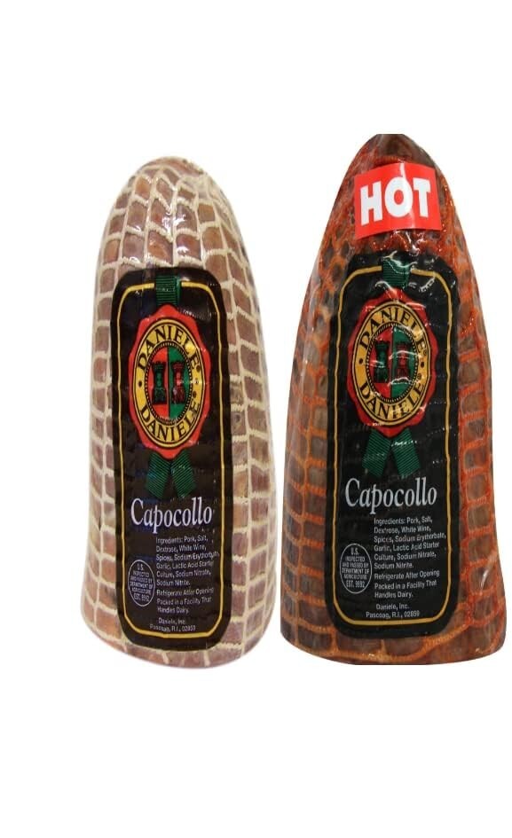 Italian Style Capicola/Capocollo “Copa” Charcuterie Set (1 Regular Chunk & 1 Hot