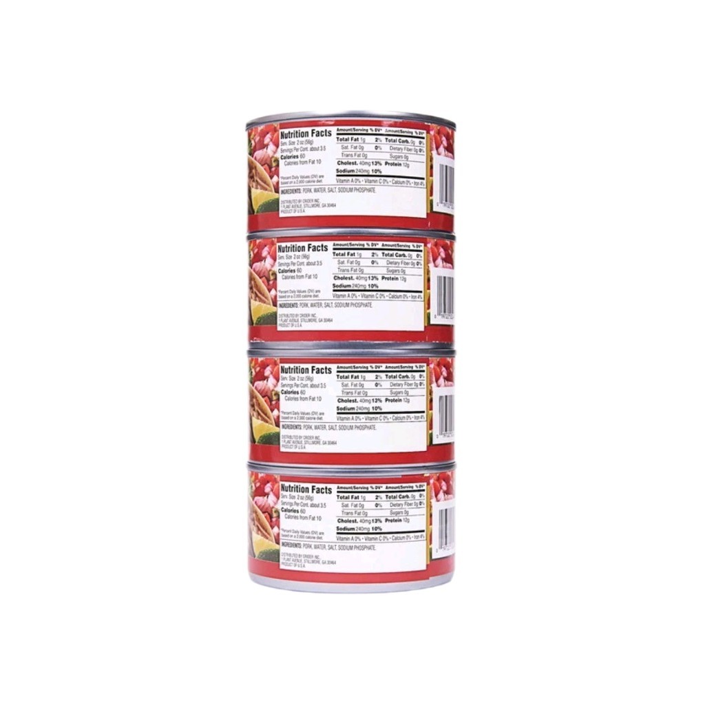 Harvest Creek Pulled Pork in Water 12 oz Cans 8 Pk Bulk Canned Meat Ready to Eat