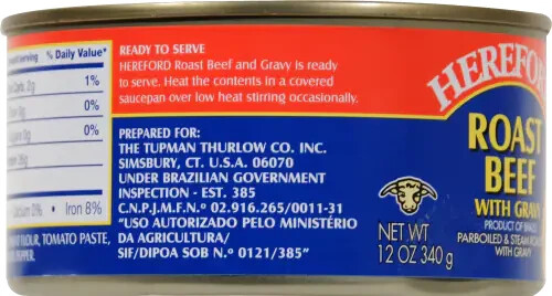 HereFord Roast Beef with Gravy Fully Cooked Ready to Serve 12 oz ( Pack of 12 )