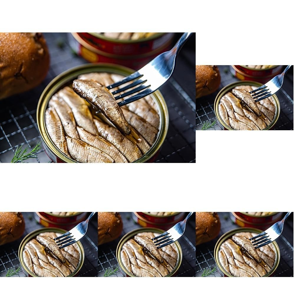 Sardines in Olive Oil, Easy Open Top, 5-Pack