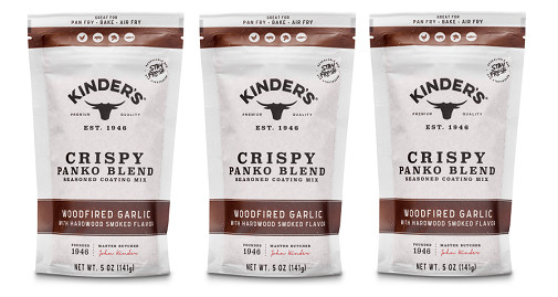 Kinder’s Crispy Panko Blend Woodfired Garlic 3 Pack