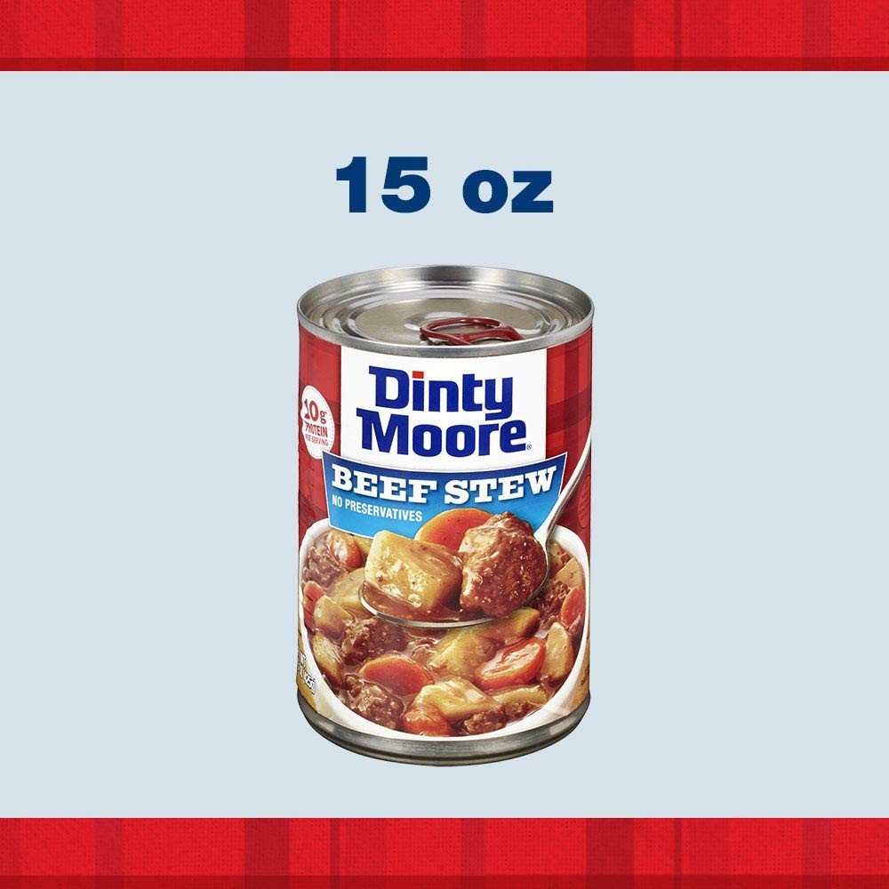 Beef Stew, 15 oz 12 Pack, Fully Cooked & Ready-To-Eat with Fresh Potatoes & C…