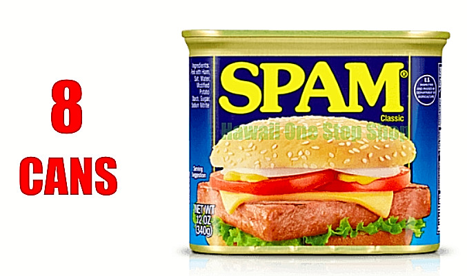 SPAM Classic Flavor EIGHT – 12oz cans Orginal flavor