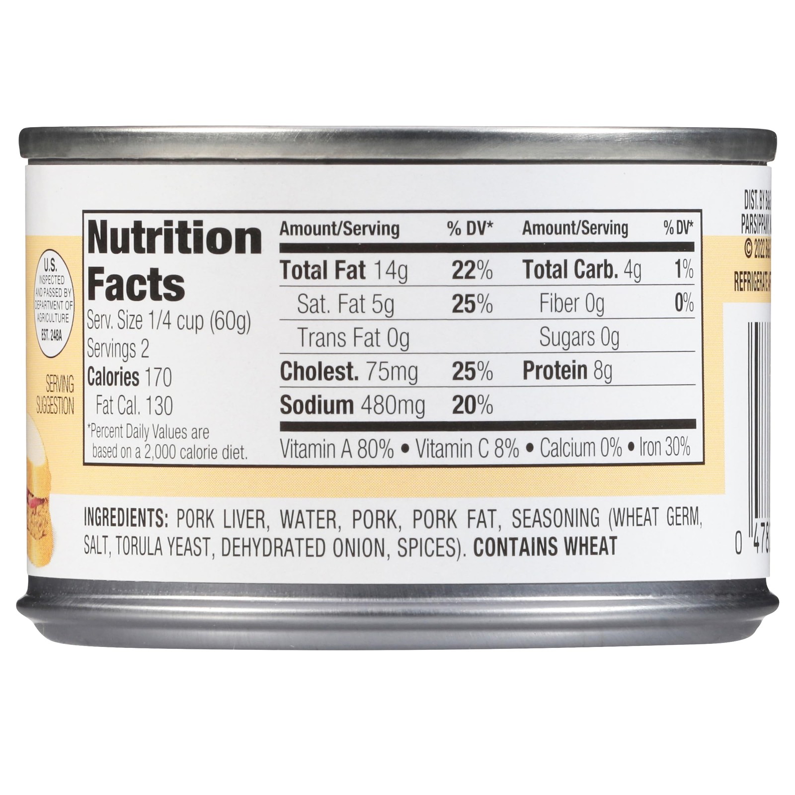 Liverwurst Spread, 4.25oz Can (Pack of 6)
