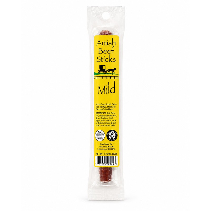 24x Amish Mild Beef Sticks Spice Seasoning Gourmet Kitchen Cooking Bulk 1.25oz