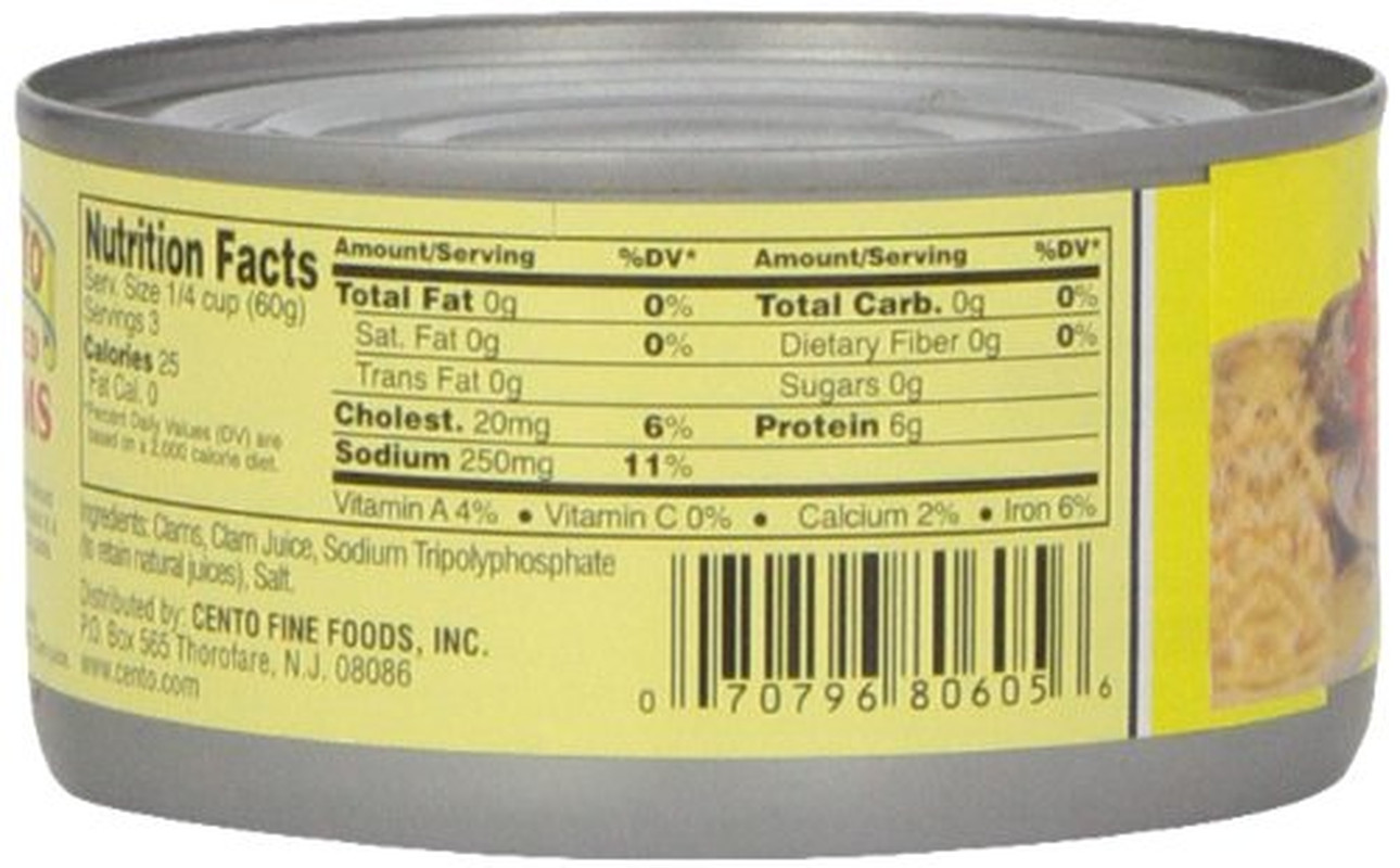 Minced Clams, 6.5 Ounce Cans (Pack of 24)