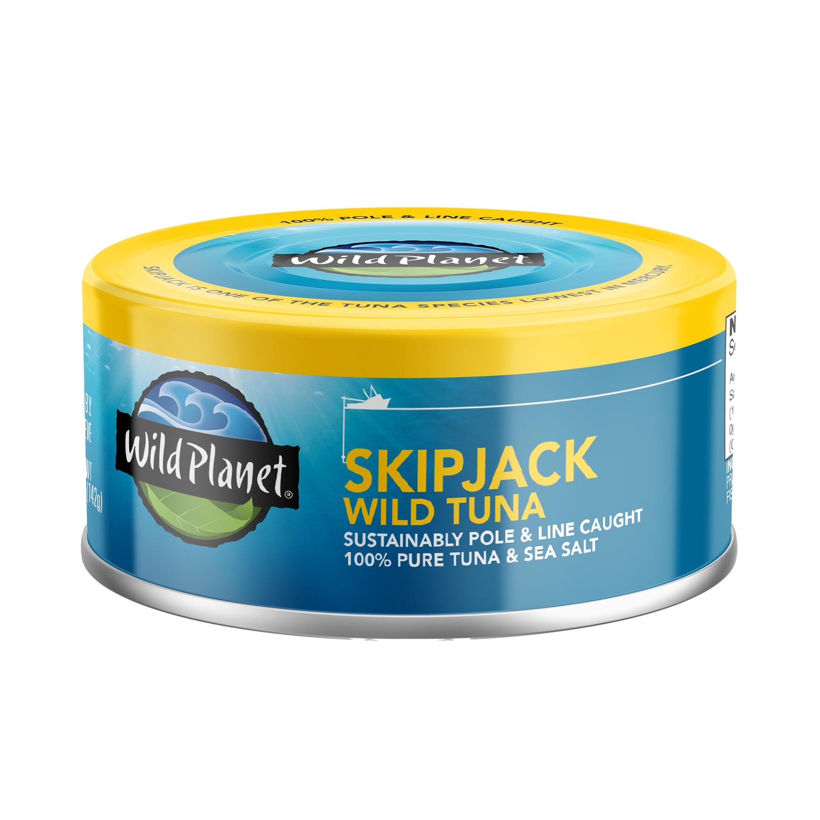 Wild Planet Skipjack Wild Tuna, Sea Salt, Pole & Line Sustainably Caught, Non-GM