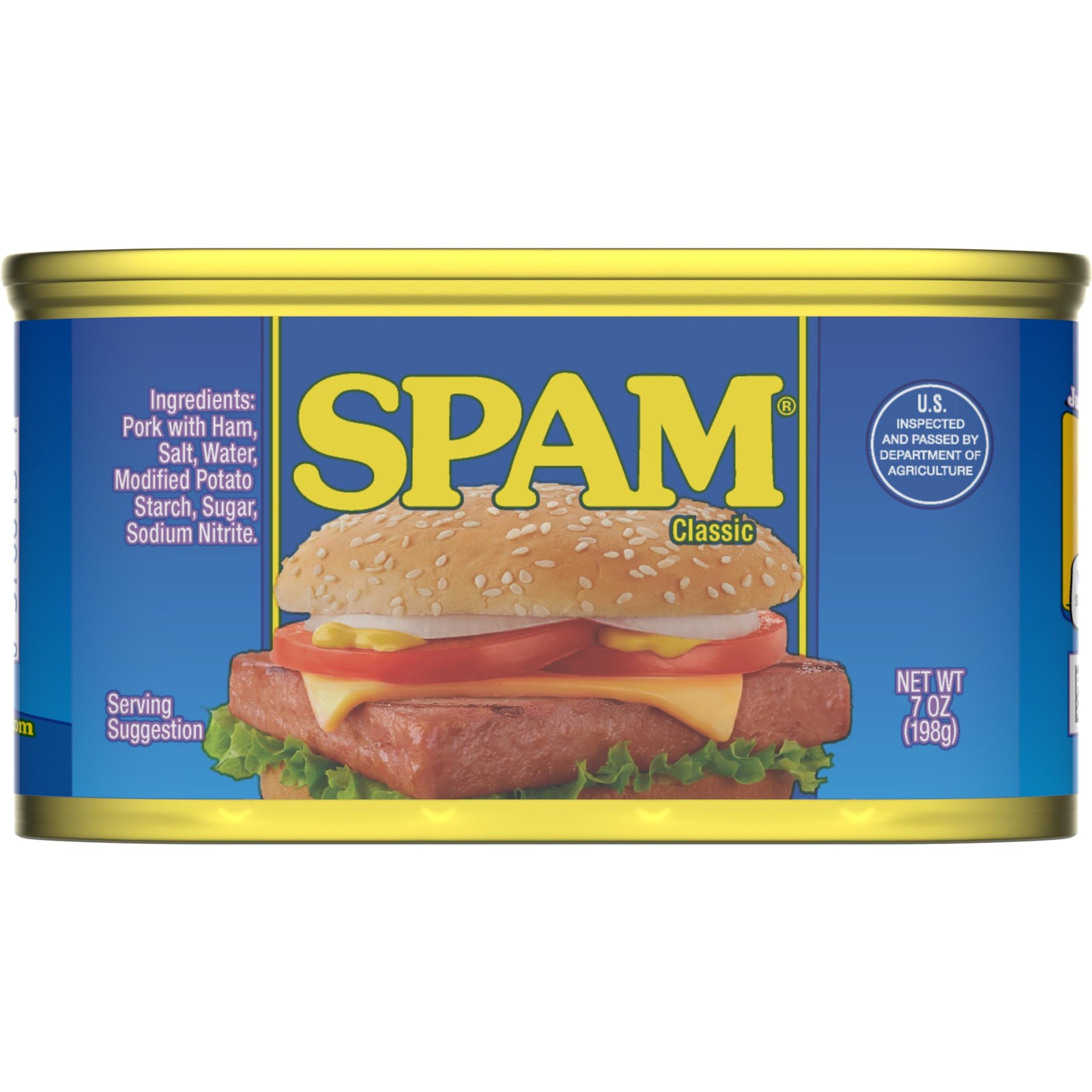 SPAM Classic, 7 oz Cans, (Pack of 12) – Fully Cooked 7 Ounce