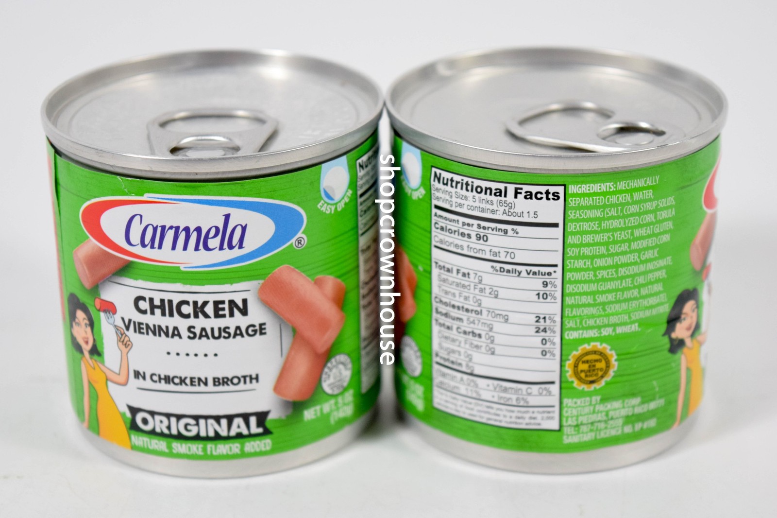 6 Salchichas Carmela CHICKEN Vienna Sausages 5 oz cans 11/19/2028