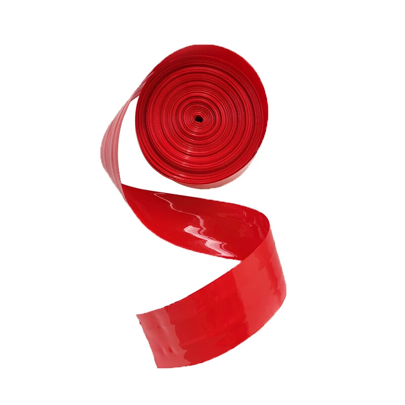 5 Meters Food Grade Red Plastic Sausage Casings Shell Width 48-50mm Inedible