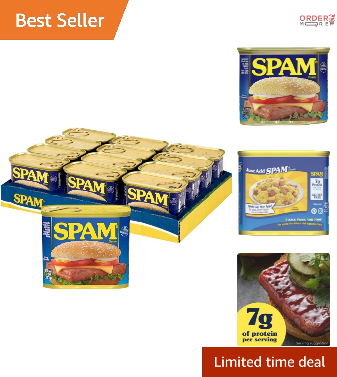 Fully Cooked Luncheon Meat in 12 Ounce Cans – 12 Pack for Easy Cooking