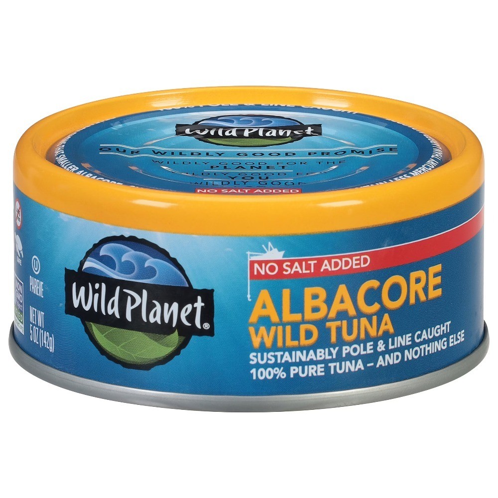 Wild Caught Albacore Tuna in Water No Salt Added 5 oz Can 4 Pack