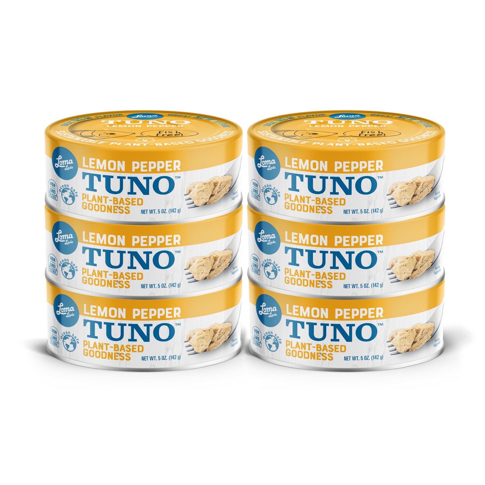 Loma Linda – Lemon Pepper Tuno (5 oz.) – Fishless Tuna – Vegan
