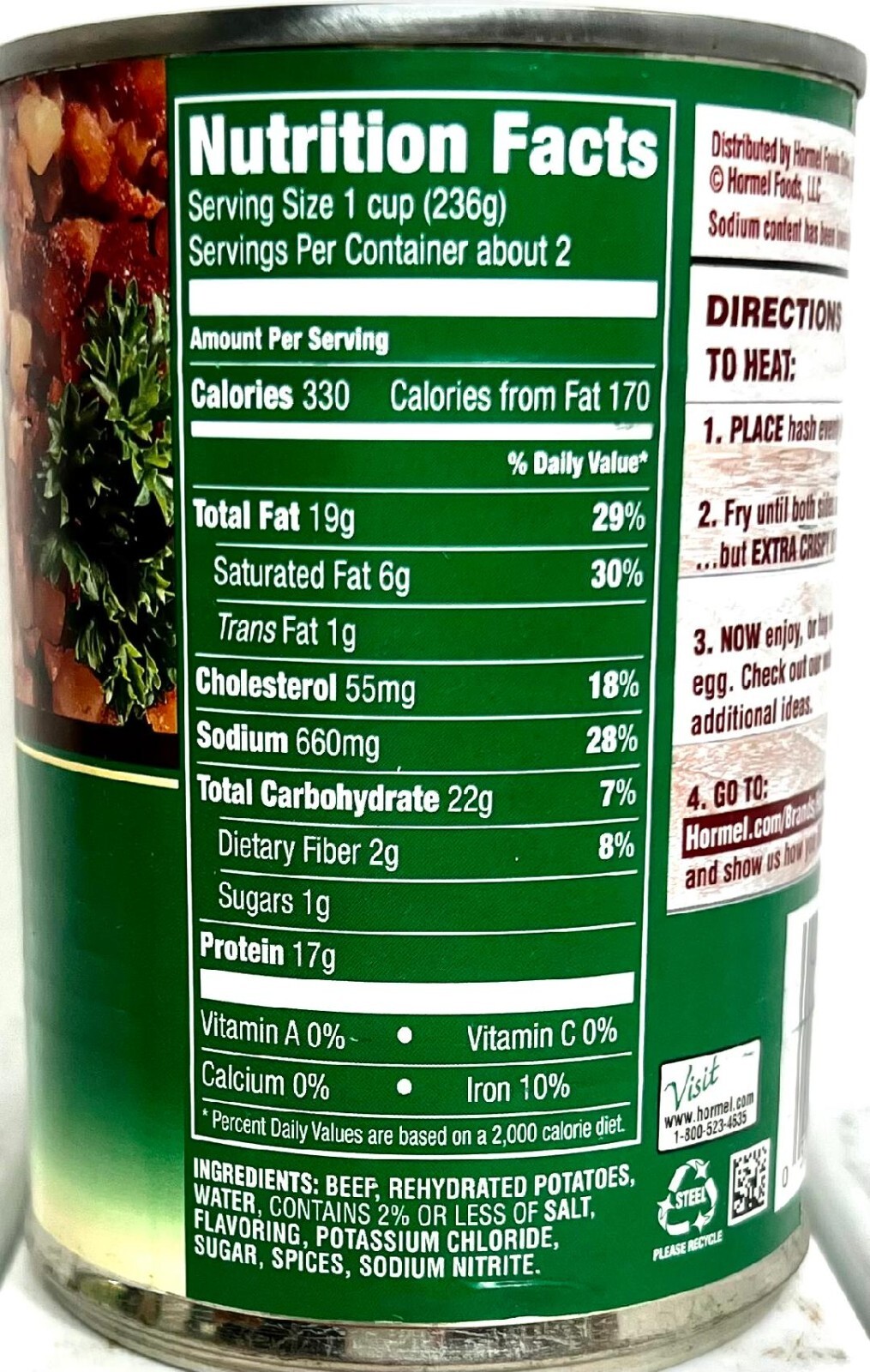 Hormel Mary Kitchen Reduced Sodium Corned Beef Hash 14 oz(Pack of 3)~Exp 11/2026