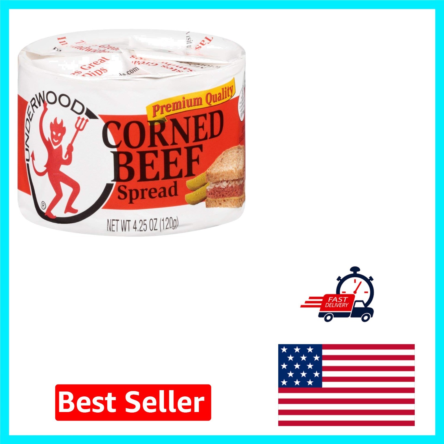 Corned Beef Spread (12 Cans, 4.25 oz Each) – Ideal for Camping & Snacks
