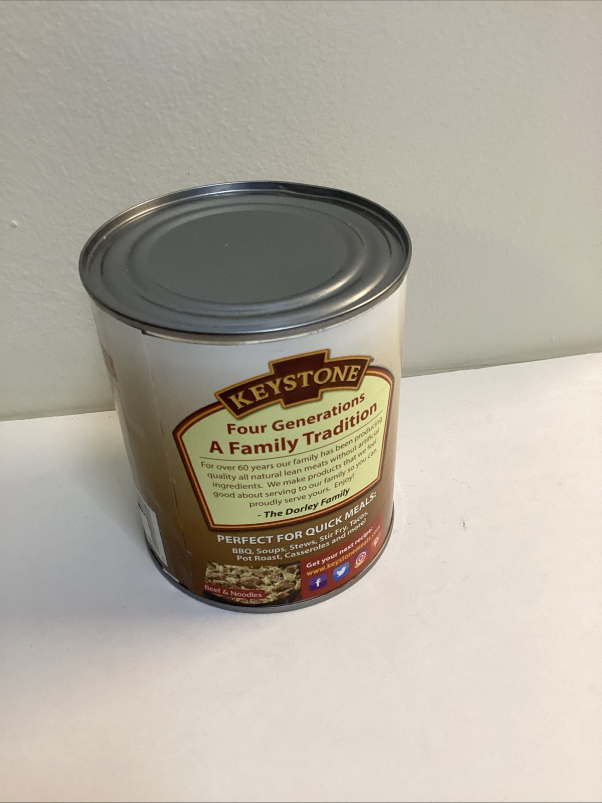Keystone All Natural Beef, 28 oz Can Dented.Exp 01/26/2027
