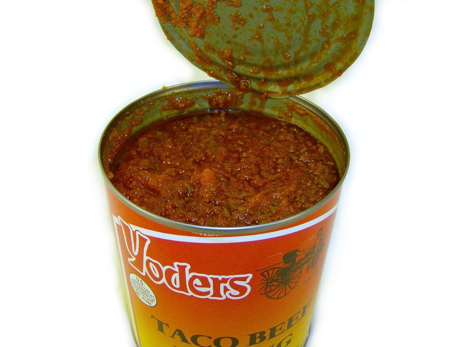 Yoders Canned Taco Beef 28oz – Fully Cooked, Shelf Stable, Ready to Eat Meat